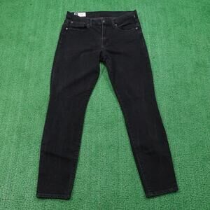 GAP Jeans Womens 31 12 Regular Black True Skinny Mid Rise Stretch Denim 5 Pocket